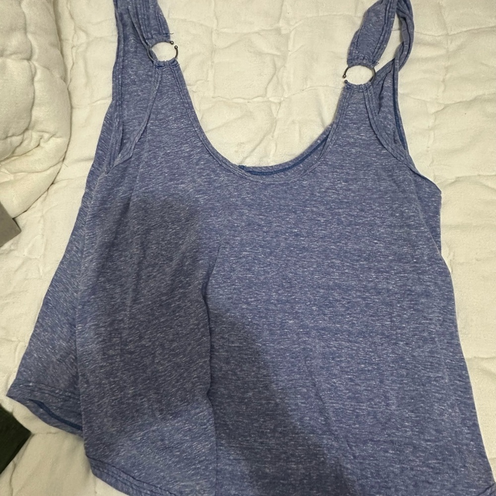 FP Movement by Free People Heathered Blue Tank Top